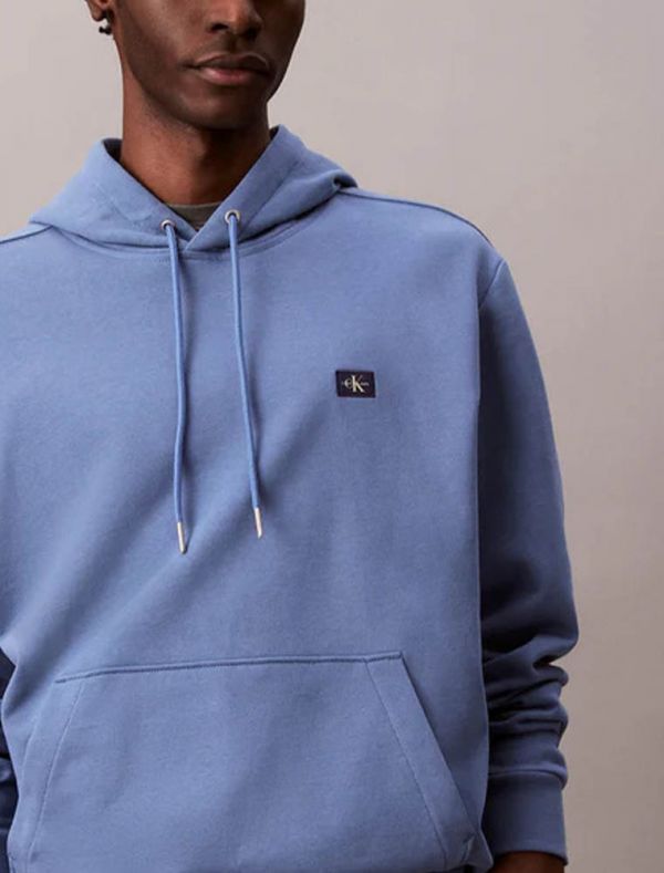Maglia in felpa cappuccio Calvin Klein - blue