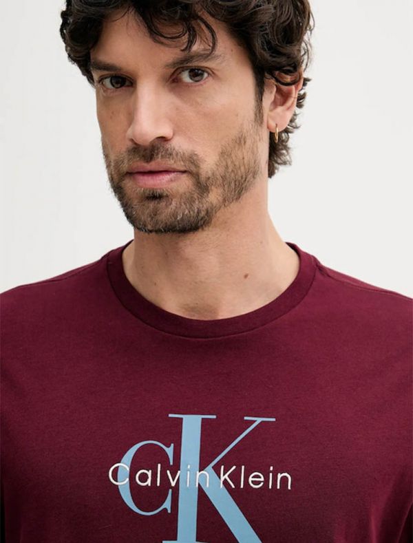 T-shirt manica corta Calvin Klein - bordeaux