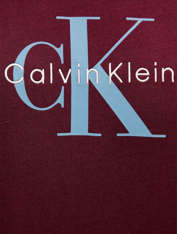 T-shirt manica corta Calvin Klein - bordeaux