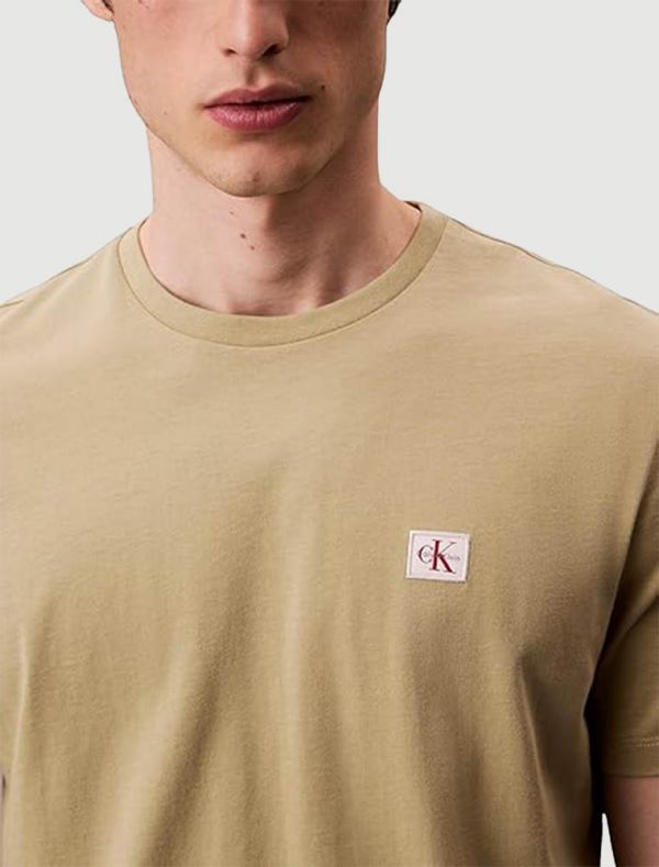 T-shirt manica corta Calvin Klein - oatmeal