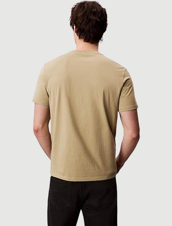 T-shirt manica corta Calvin Klein - oatmeal