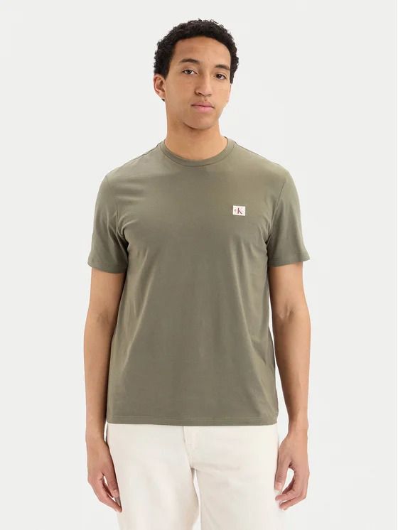 T-shirt manica corta Calvin Klein - dusty olive