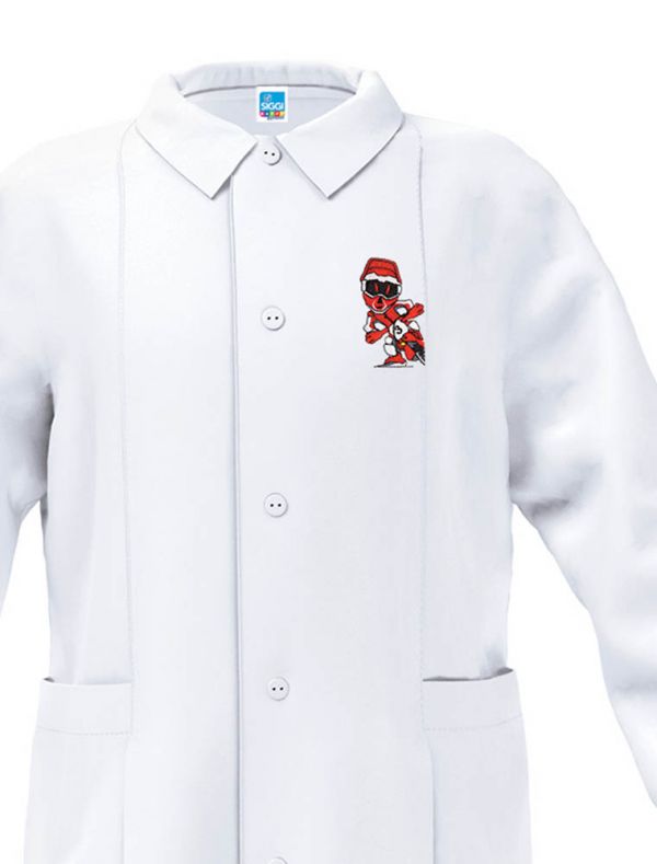 Grembiule asilo Siggi - bianco