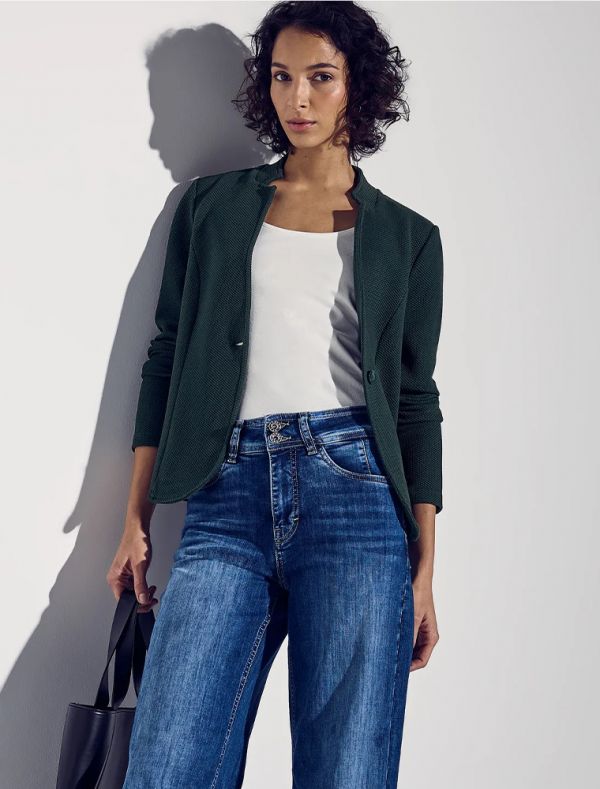 Giacca casual Street One - verde scuro