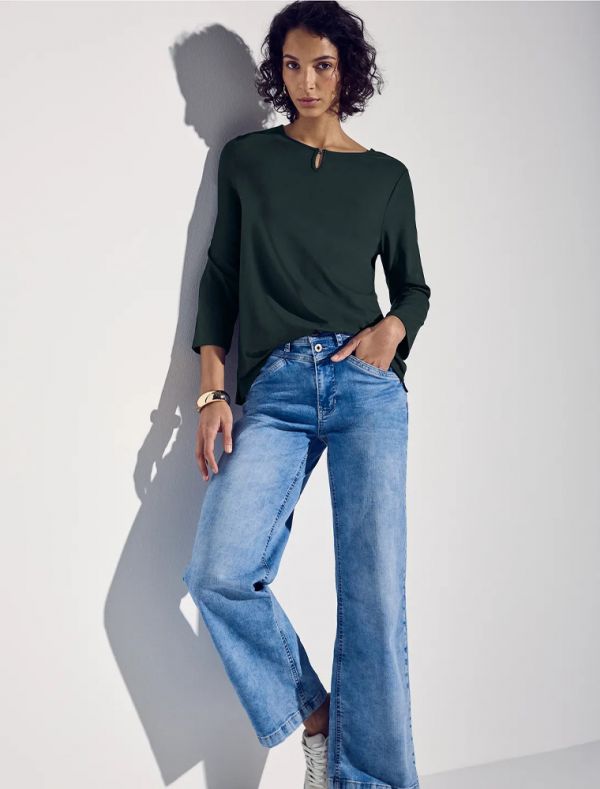 Maglia manica lunga Street One - verde