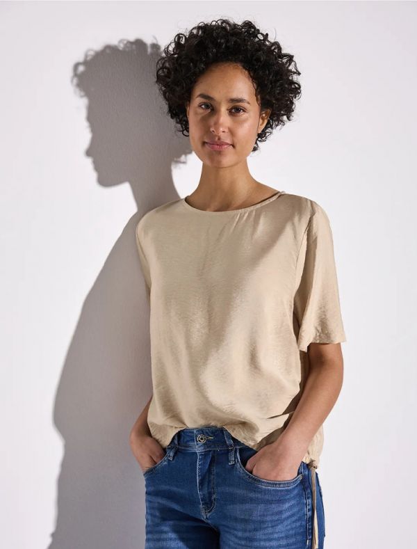 Camicia manica corta Street One - beige