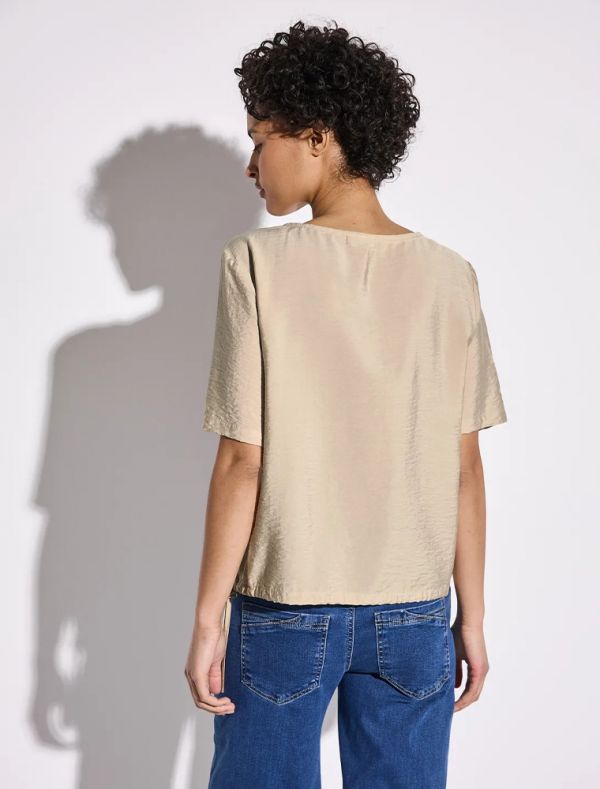 Camicia manica corta Street One - beige