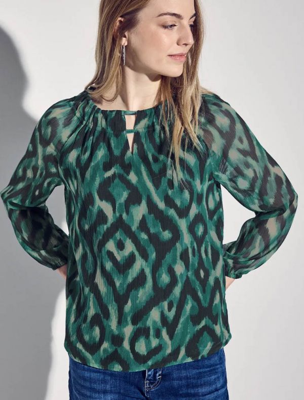 Camicia manica lunga Street One - verde