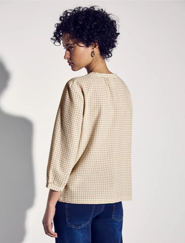Camicia manica lunga Street One - beige bianco