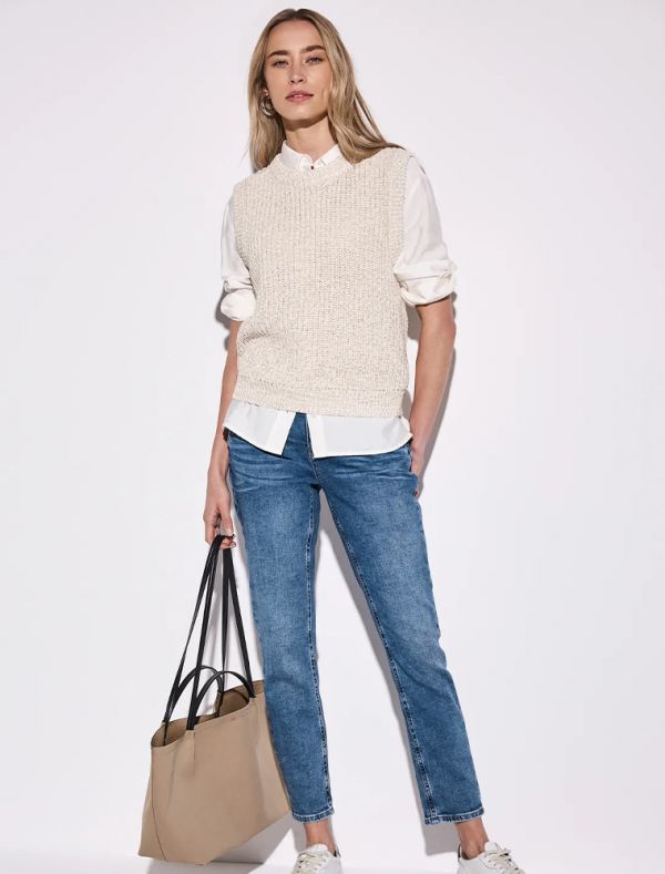 Pantalone jeans Street One - blu medio