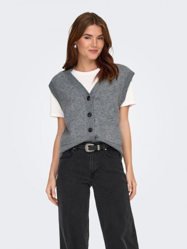 Pullover senza maniche Jdy - medium grey melange