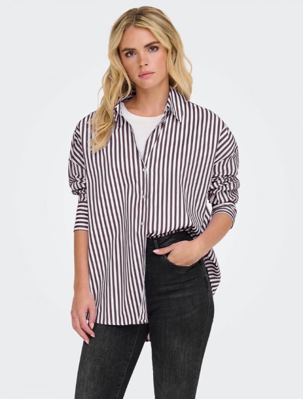 Camicia manica lunga Jdy - bianco bordeaux