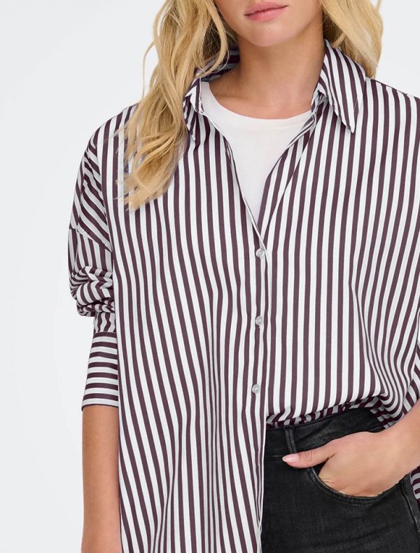 Camicia manica lunga Jdy - bianco bordeaux