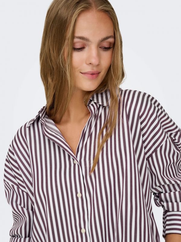 Camicia manica lunga Jdy - bianco marrone