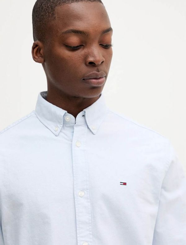 Camicia manica lunga Tommy Jeans - azzurro