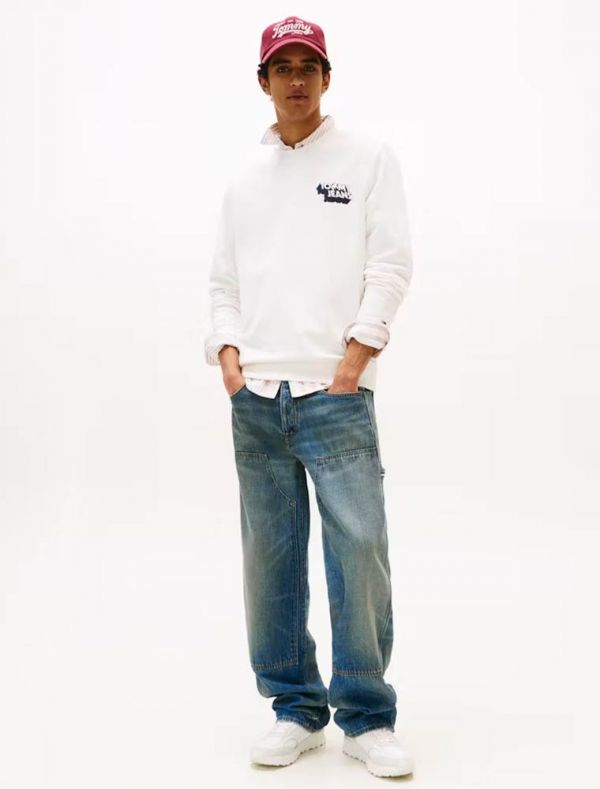 Maglia in felpa Tommy Jeans - ecru