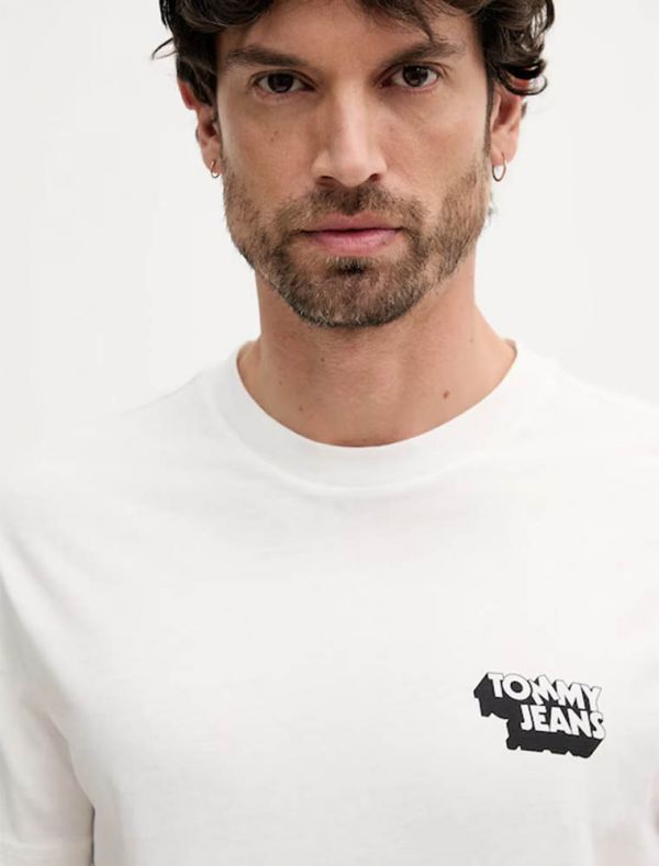 T-shirt manica corta Tommy Jeans - ecru