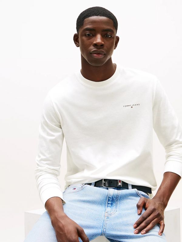 T-shirt manica lunga Tommy Jeans - bianco