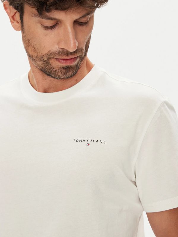 T-shirt manica corta Tommy Jeans - ecru