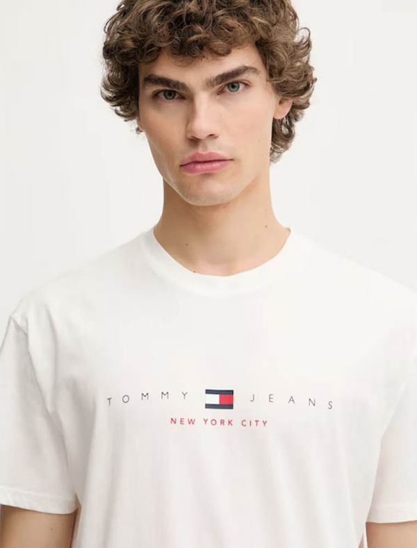 T-shirt manica corta Tommy Jeans - ecru