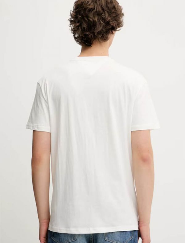 T-shirt manica corta Tommy Jeans - ecru
