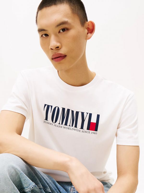 T-shirt manica corta Tommy Jeans - ecru