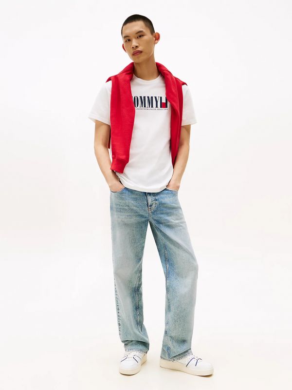T-shirt manica corta Tommy Jeans - ecru