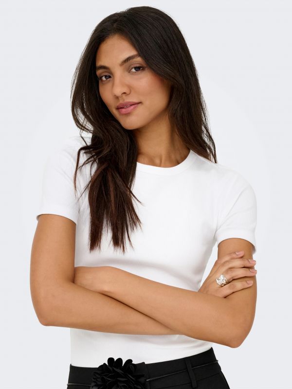 T-shirt manica corta Only - bright white