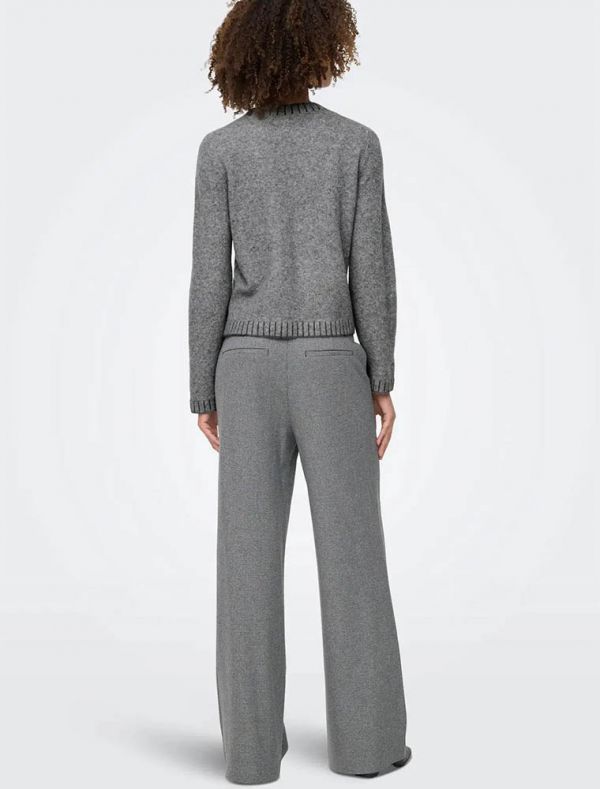 Pullover manica lunga Only - medium grey melange