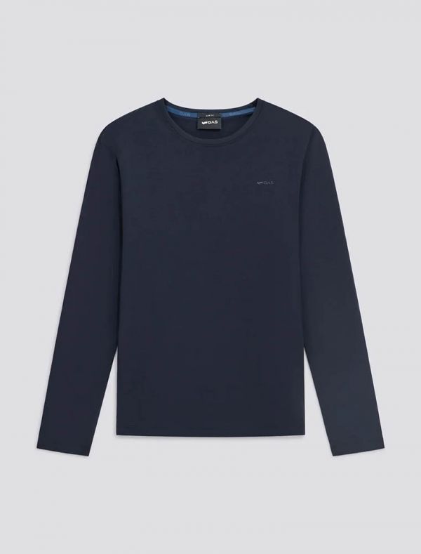 T-shirt manica lunga Gas - blu