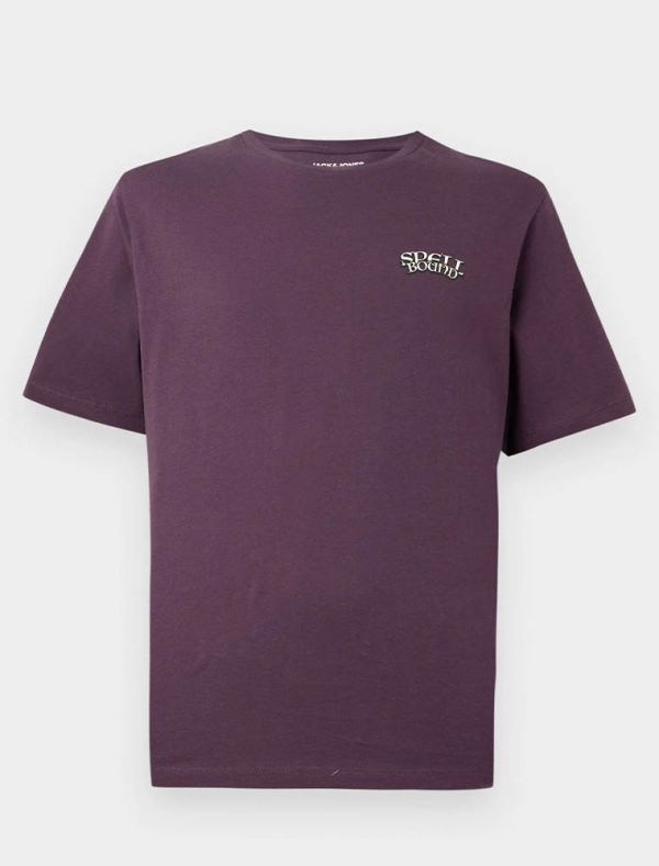 T-shirt manica corta Jack & Jones - prugna