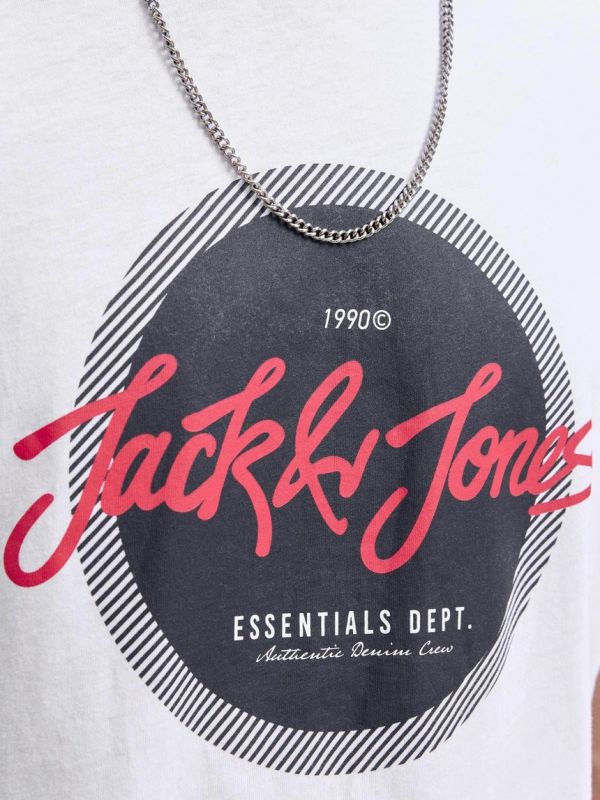 T-shirt manica corta Jack & Jones - white