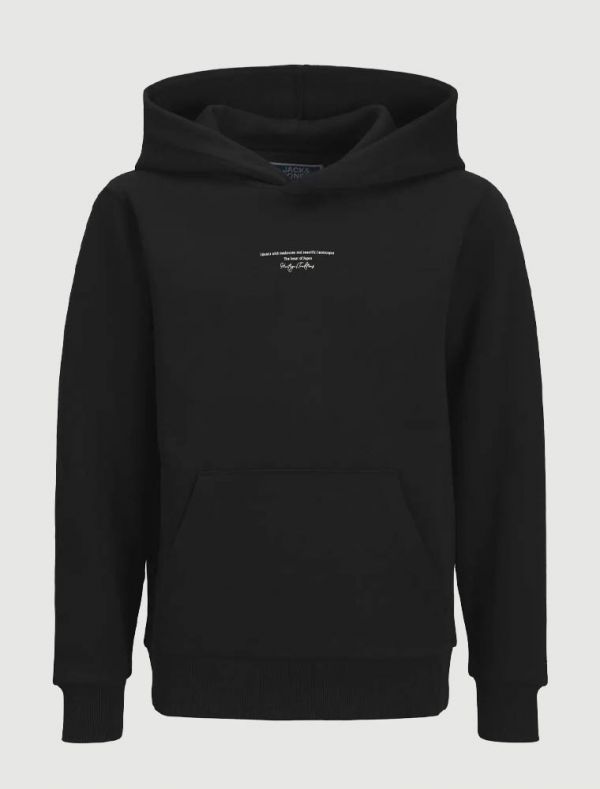 Maglia in felpa cappuccio Jack & Jones - black