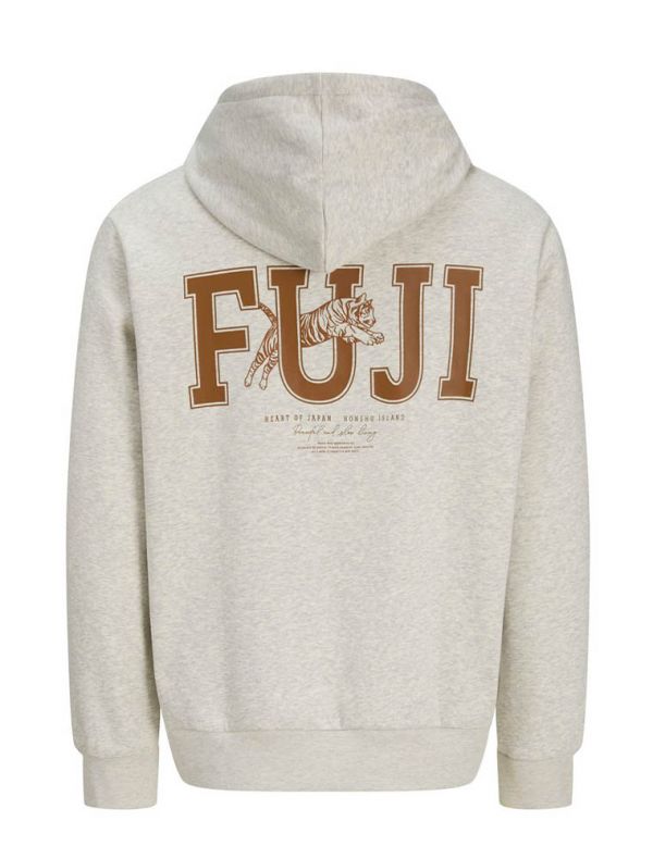 Maglia in felpa cappuccio Jack & Jones - white melange