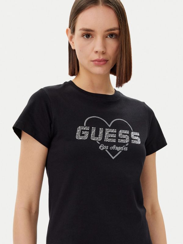 T-shirt manica corta sportiva Guess Sport - black