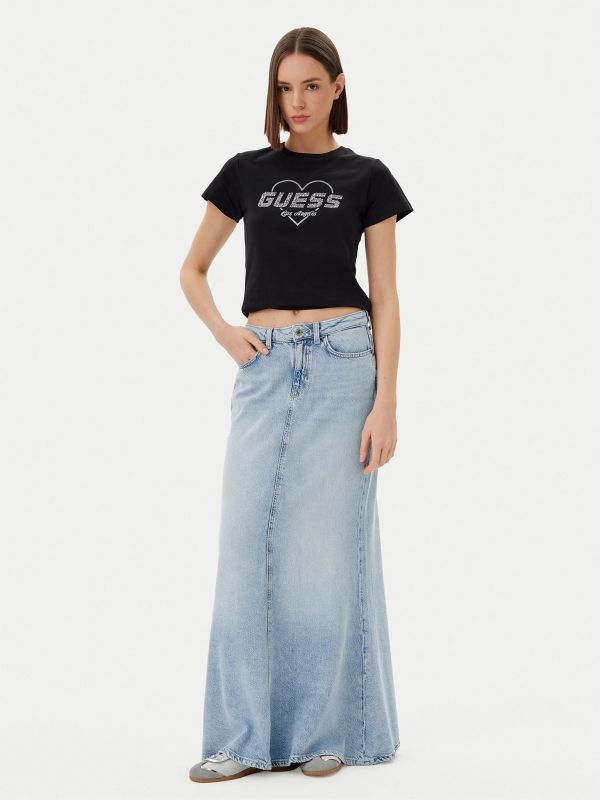 T-shirt manica corta sportiva Guess Sport - black