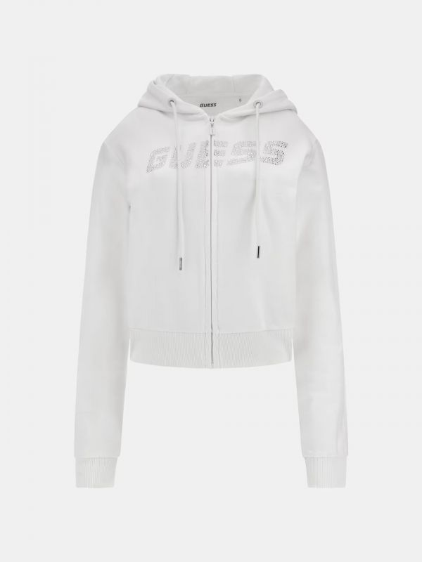 Felpa sportiva aperta Guess Sport - white