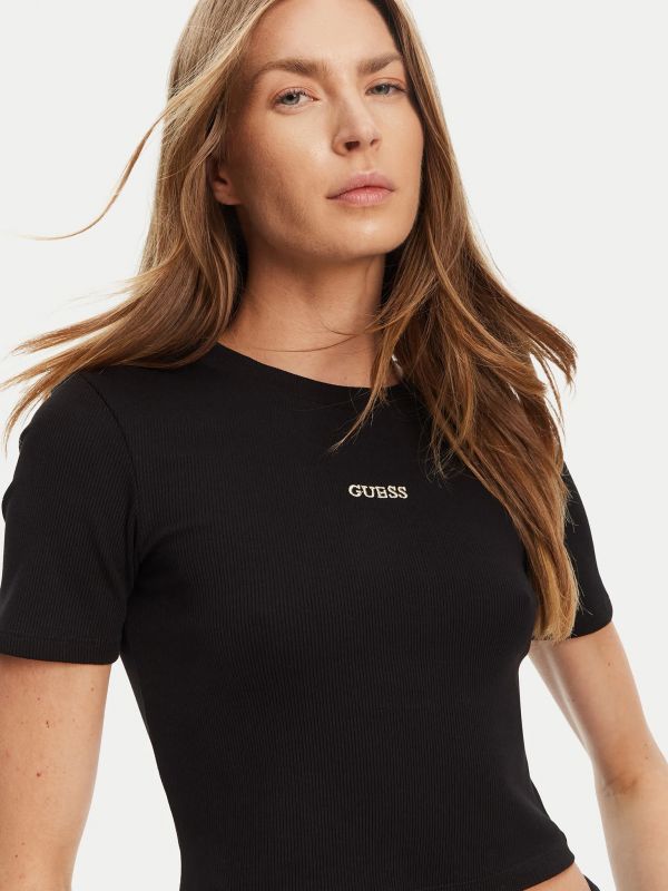 T-shirt manica corta sportiva Guess Sport - black