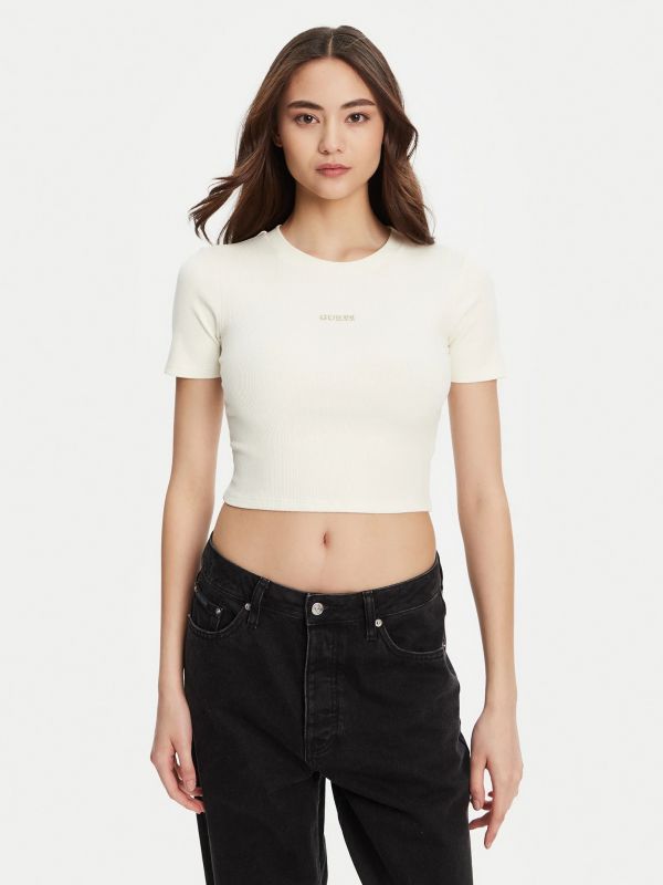 T-shirt manica corta sportiva Guess Sport - white