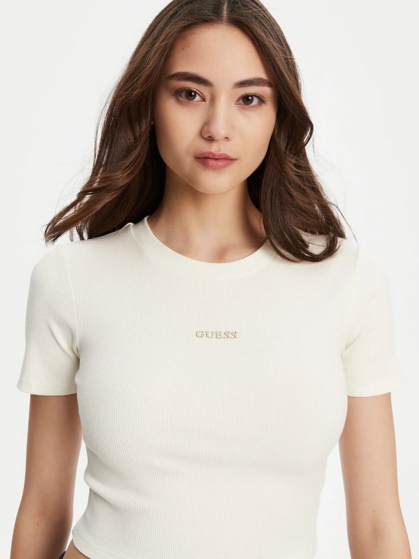 T-shirt manica corta sportiva Guess Sport - white