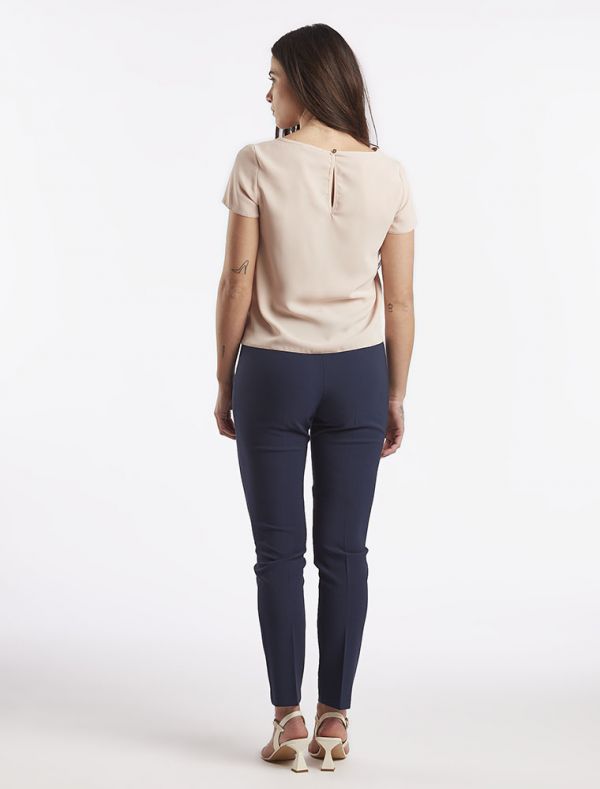 Camicia manica corta Rinascimento - rosa chiaro