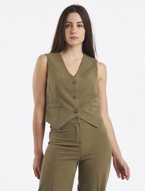 Gilet Rinascimento - verde militare