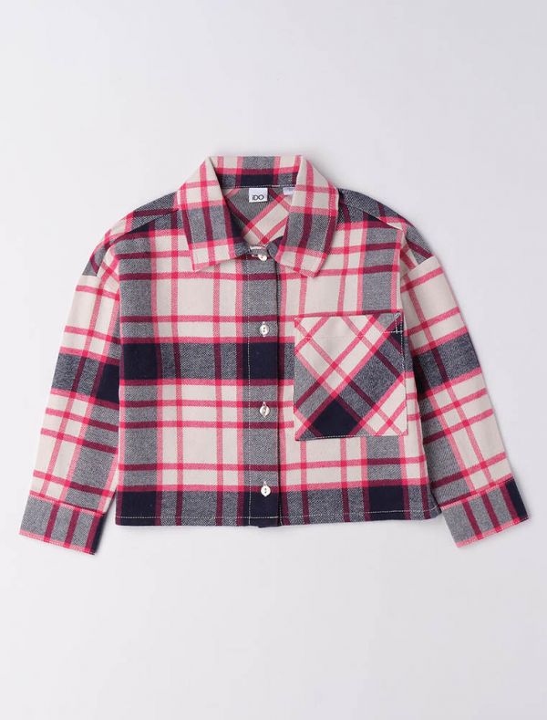 Camicia manica lunga casual I Do - blu rosso