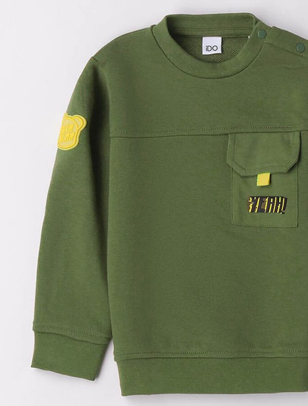 Maglia in felpa I Do - salvia