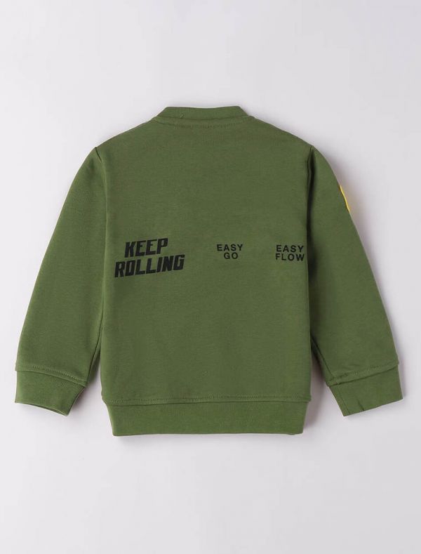 Maglia in felpa I Do - salvia