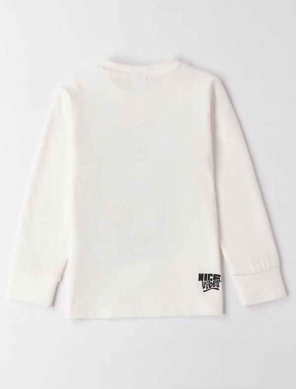 T-shirt manica lunga I Do - panna
