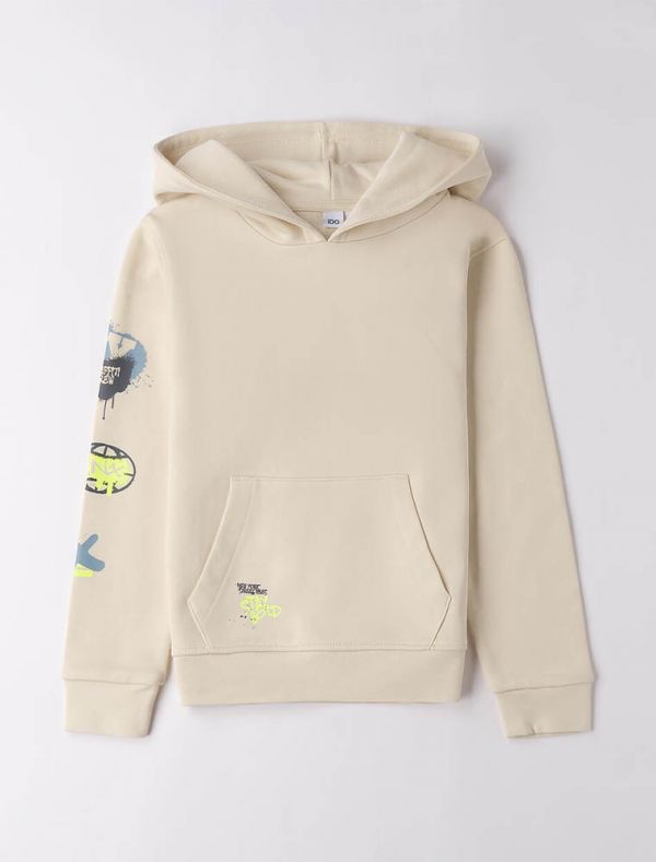 Maglia in felpa I Do - ecru