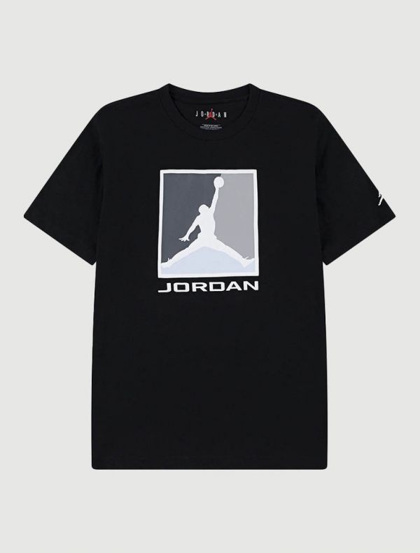 T-shirt manica corta sportiva Jordan - nero