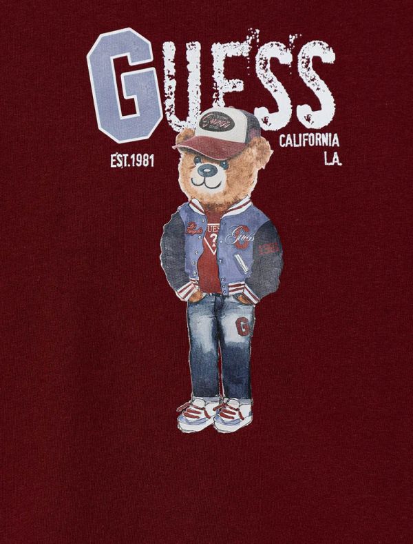 Maglia in felpa Guess - vino