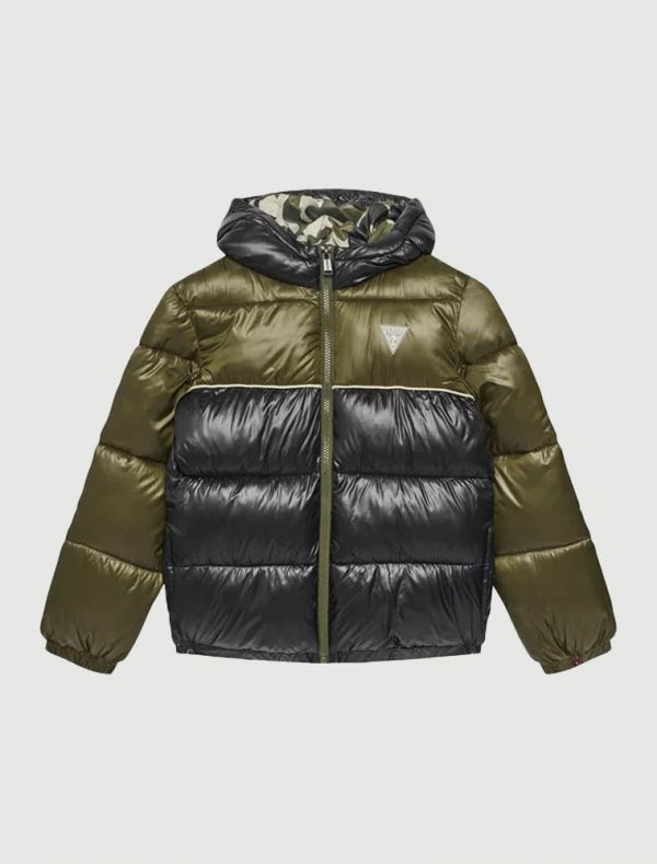 Giaccone imbottito Guess - nero verde